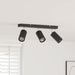 Spot de tavan Negru 38 x 5,5 x 16,5 cm Metal - WALTI WALTI