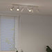 Spot de tavan cu lumina reflectoarelor Alb 73 x 6 x 16 cm Metal - WALTI WALTI