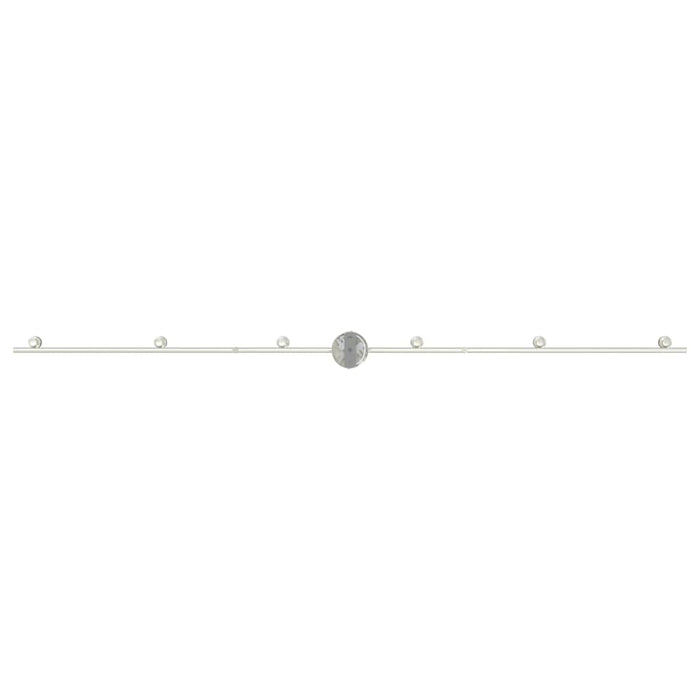 Spot de tavan Nichel 176,5 x 9,5 x 14 cm Oțel - WALTI WALTI