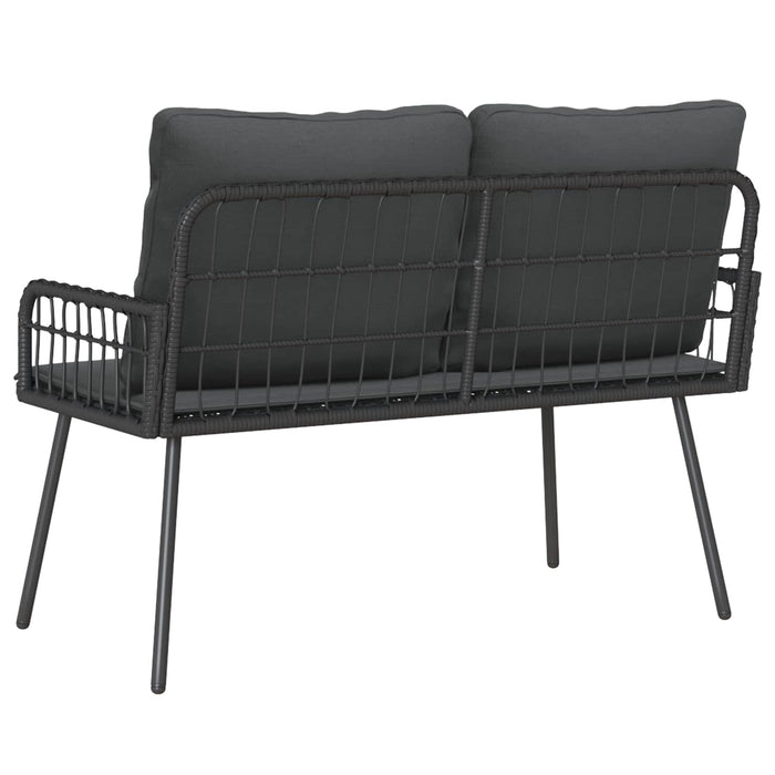 Bancă de grădină cu pernă Antracit 114 x 64 x 90cm Oțel - WALTI WALTI