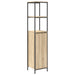 Set de mobilier pentru baie cu raft cu ușă 3 pcs Stejar sonoma - WALTI WALTI