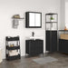 Set de mobilier de baie din 2 piese din lemn de stejar negru - WALTI WALTI