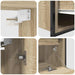 Set mobilier de baie, 2 piese, stejar sonoma, lemn prelucrat - WALTI WALTI