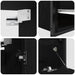 Set de mobilier pentru baie 5 pcs Negru 76.5 x 35 x 95 cm - WALTI WALTI