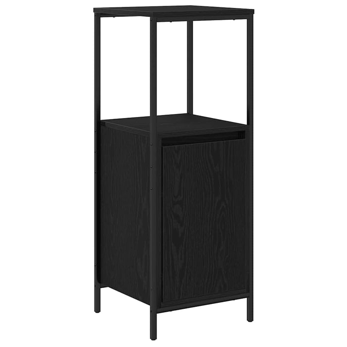 Set de mobilier pentru baie 5 pcs Negru 76.5 x 35 x 95 cm - WALTI WALTI