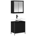Set de mobilier de baie din 2 piese din lemn de stejar negru - WALTI WALTI