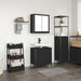Set de mobilier de baie din 2 piese din lemn de stejar negru - WALTI WALTI