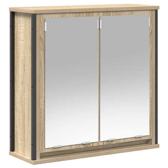 Set mobilier de baie, 2 piese, stejar sonoma, lemn prelucrat WALTI