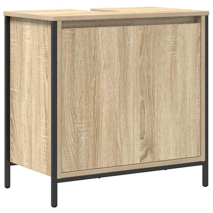 Set mobilier de baie, 2 piese, stejar sonoma, lemn prelucrat WALTI