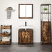 Set mobilier de baie, 2 piese, stejar fumuriu, lemn prelucrat - WALTI WALTI