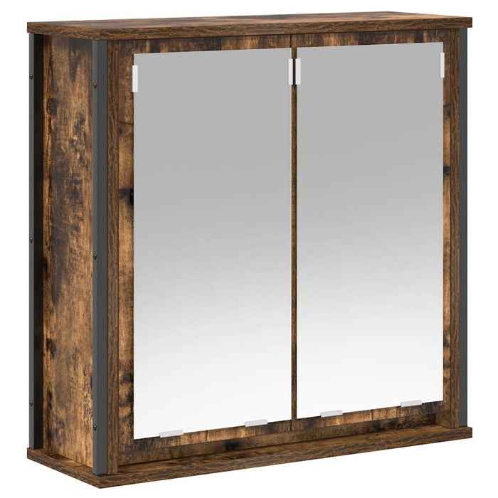 Set mobilier de baie, 2 piese, stejar fumuriu, lemn prelucrat - WALTI WALTI