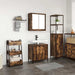 Set mobilier de baie, 2 piese, stejar fumuriu, lemn prelucrat - WALTI WALTI
