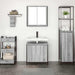 Set mobilier de baie, 2 piese, gri sonoma, lemn prelucrat - WALTI WALTI