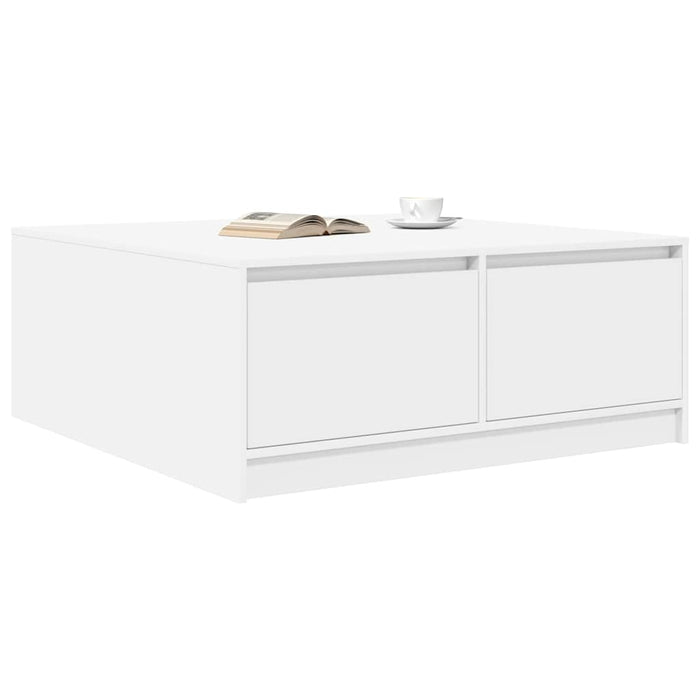 Masuta de cafea cu sertare alb 100x100x40 cm - WALTI WALTI