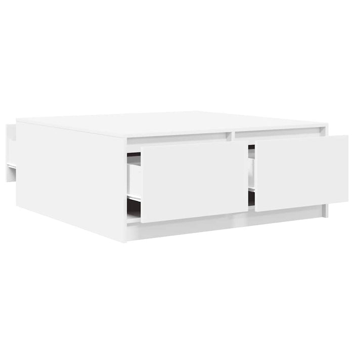 Masuta de cafea cu sertare alb 100x100x40 cm - WALTI WALTI