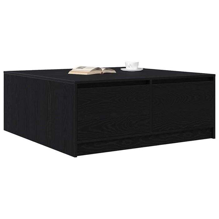 Masuta de cafea cu sertare Stejar negru 100x100x40 cm - WALTI WALTI