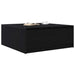 Masuta de cafea cu sertare Stejar negru 100x100x40 cm - WALTI WALTI