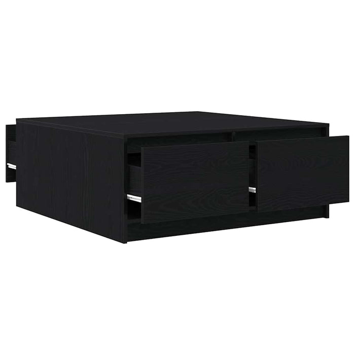 Masuta de cafea cu sertare Stejar negru 100x100x40 cm - WALTI WALTI