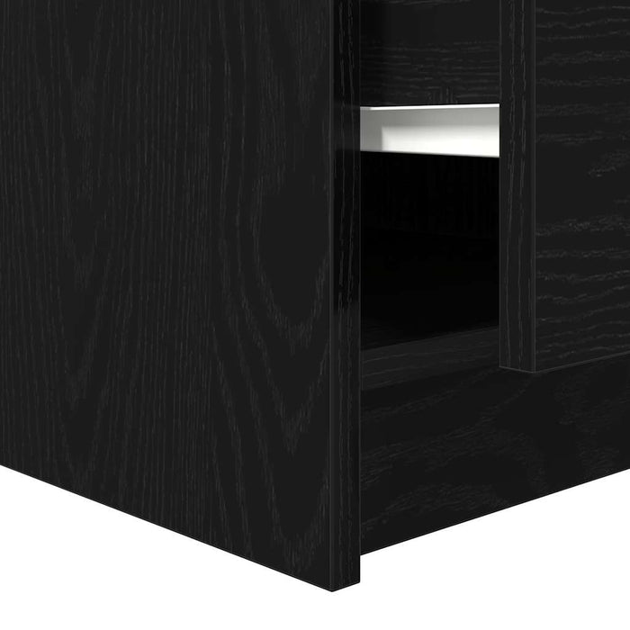 Masuta de cafea cu sertare Stejar negru 100x100x40 cm - WALTI WALTI