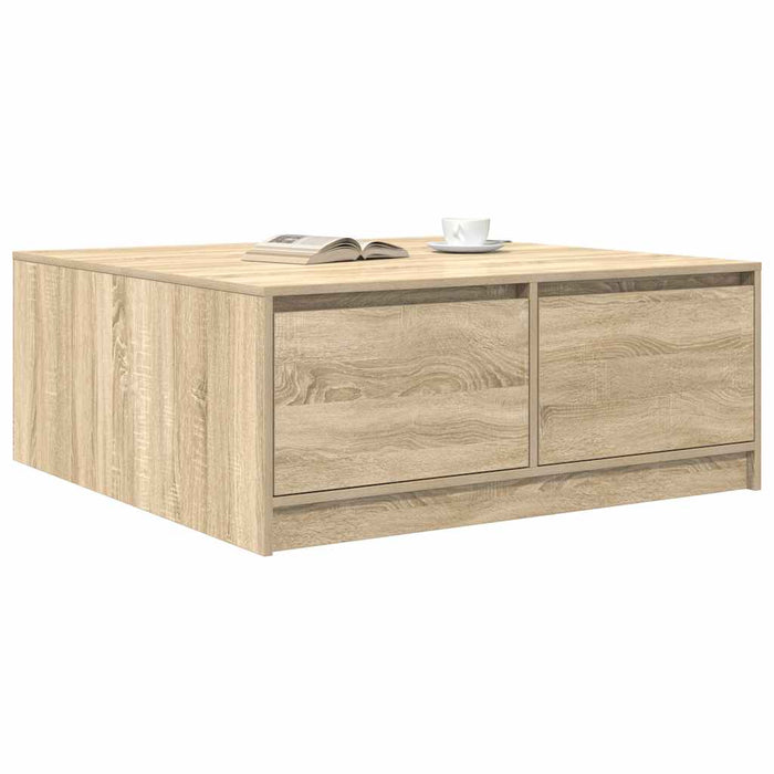 Masuta de cafea cu sertare Stejar Sonoma 100x100x40 cm - WALTI WALTI
