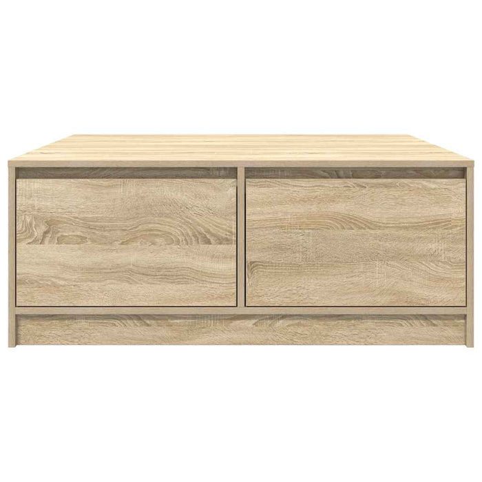 Masuta de cafea cu sertare Stejar Sonoma 100x100x40 cm - WALTI WALTI