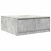 Masuta de cafea cu sertare Gri beton 100x100x40 cm - WALTI WALTI