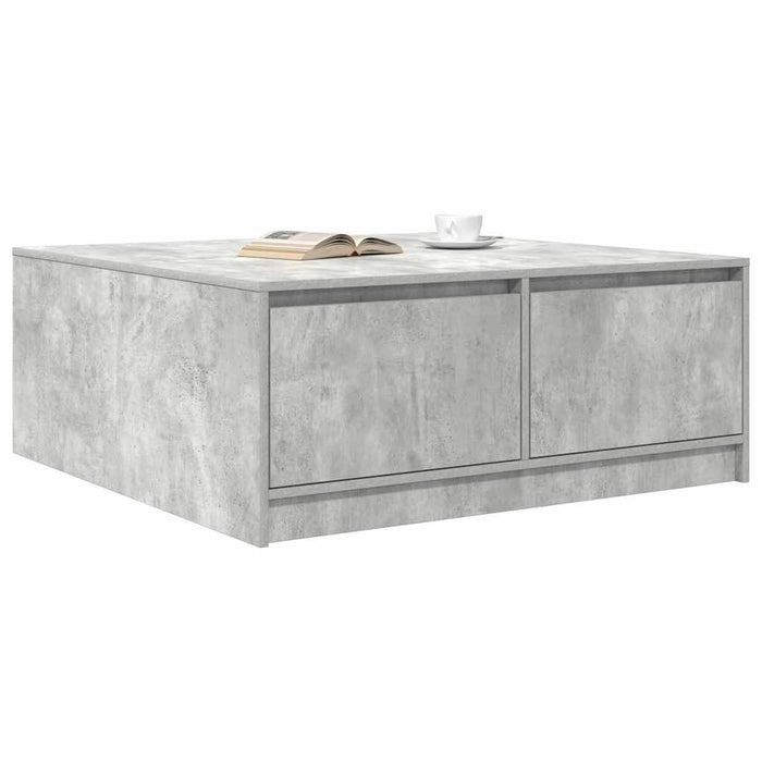 Masuta de cafea cu sertare Gri beton 100x100x40 cm - WALTI WALTI