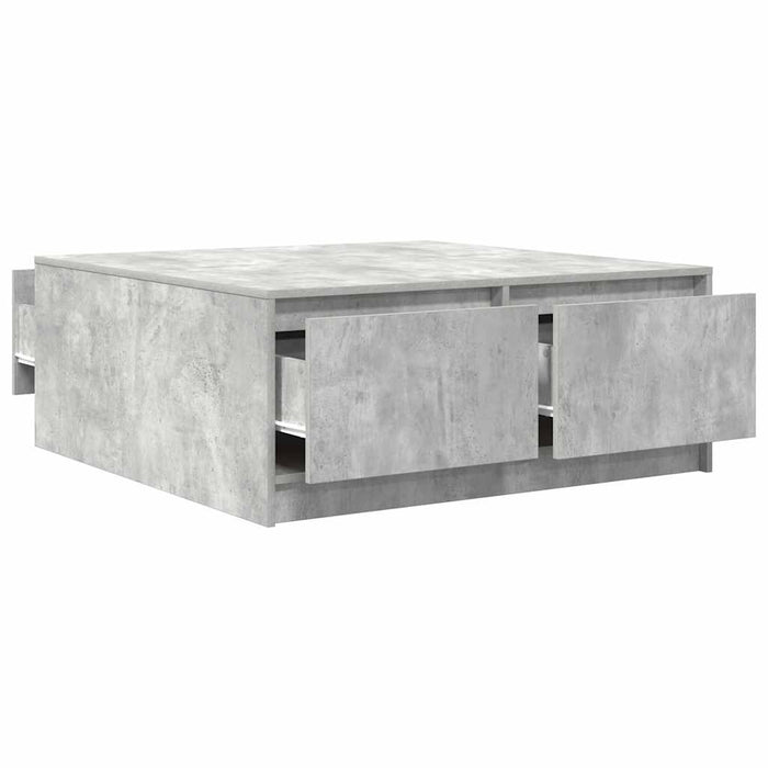 Masuta de cafea cu sertare Gri beton 100x100x40 cm - WALTI WALTI