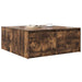 Masuta de cafea cu sertare Stejar afumat 100x100x40 cm - WALTI WALTI