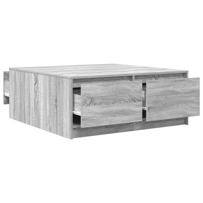 Masuta de cafea cu sertare Gri Sonoma 100x100x40 cm - WALTI WALTI