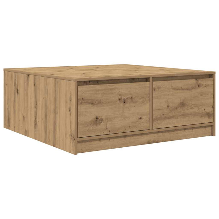 Masuta de cafea cu sertare Artisan Stejar 100x100x40 cm WALTI