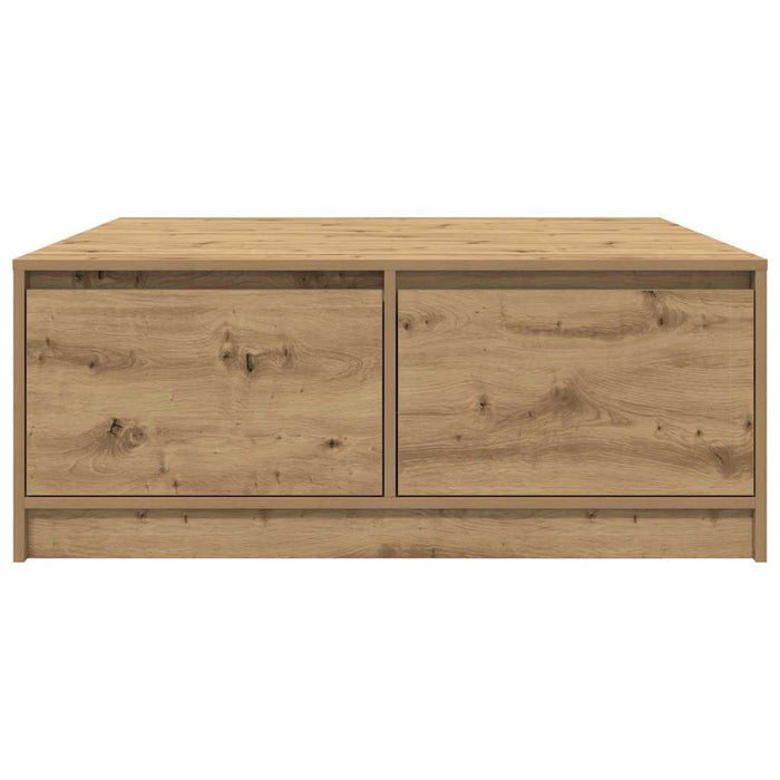 Masuta de cafea cu sertare Artisan Stejar 100x100x40 cm WALTI