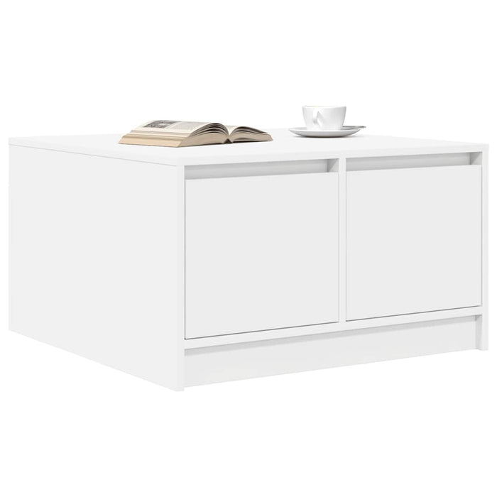 Masuta de cafea cu sertare alb 70,5x70x40 cm - WALTI WALTI