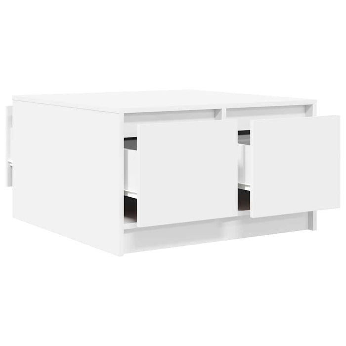Masuta de cafea cu sertare alb 70,5x70x40 cm - WALTI WALTI