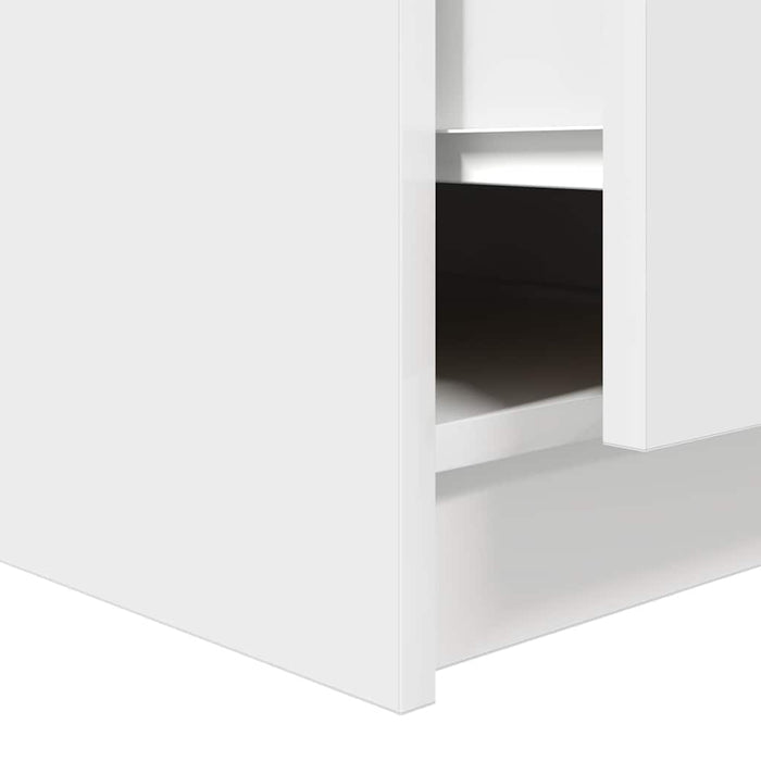 Masuta de cafea cu sertare alb 70,5x70x40 cm - WALTI WALTI