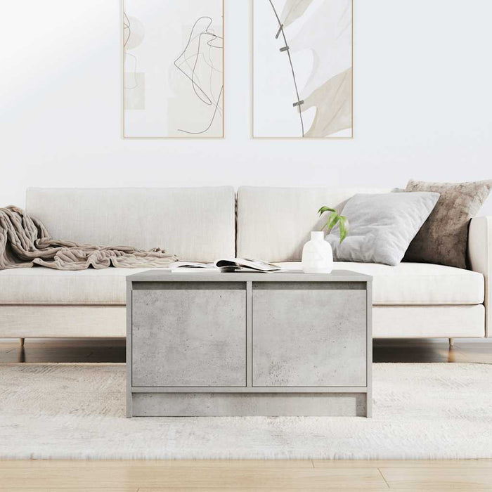 Masuta de cafea cu sertare Gri beton 70,5x70x40 cm - WALTI WALTI