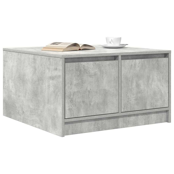 Masuta de cafea cu sertare Gri beton 70,5x70x40 cm - WALTI WALTI