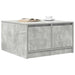 Masuta de cafea cu sertare Gri beton 70,5x70x40 cm - WALTI WALTI