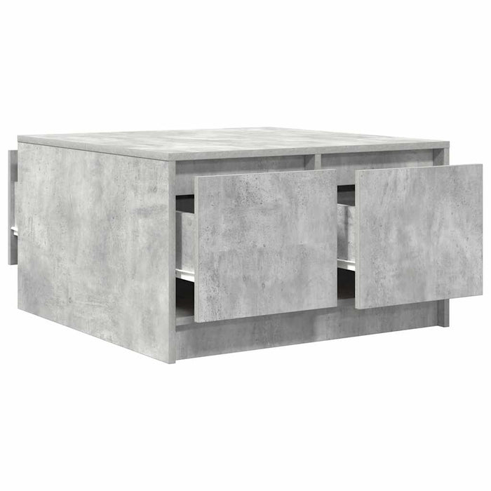 Masuta de cafea cu sertare Gri beton 70,5x70x40 cm - WALTI WALTI