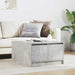 Masuta de cafea cu sertare Gri beton 70,5x70x40 cm - WALTI WALTI