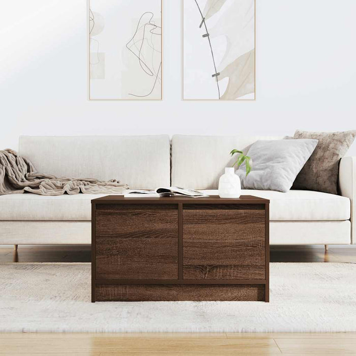 Masuta de cafea cu sertare Stejar maro 70,5x70x40 cm - WALTI WALTI