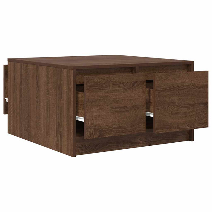 Masuta de cafea cu sertare Stejar maro 70,5x70x40 cm - WALTI WALTI