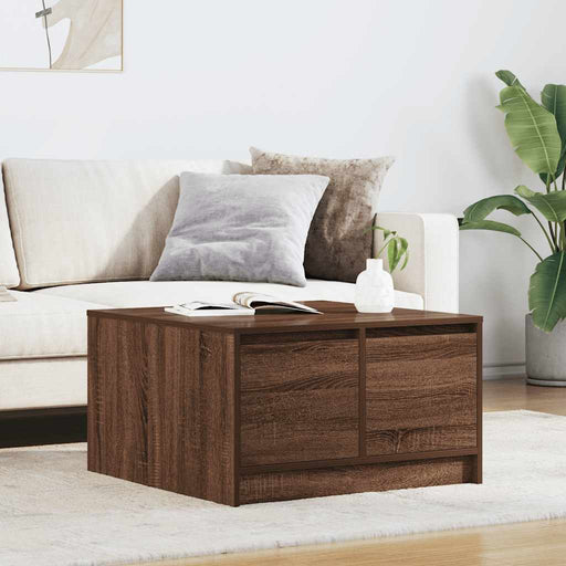 Masuta de cafea cu sertare Stejar maro 70,5x70x40 cm - WALTI WALTI