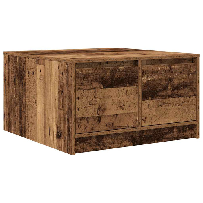 Masuta de cafea cu sertare din lemn vechi 70,5x70x40 cm - WALTI WALTI