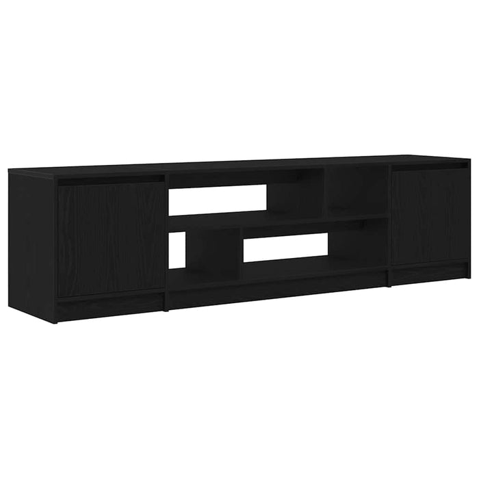 Dulap TV Stejar Negru 188,5x41x50 cm Lemn prelucrat - WALTI WALTI