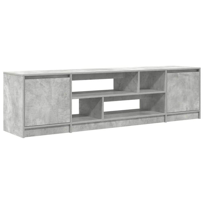 Comodă TV, gri beton, 188,5x41x50 cm, lemn prelucrat - WALTI WALTI