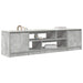 Comodă TV, gri beton, 188,5x41x50 cm, lemn prelucrat - WALTI WALTI