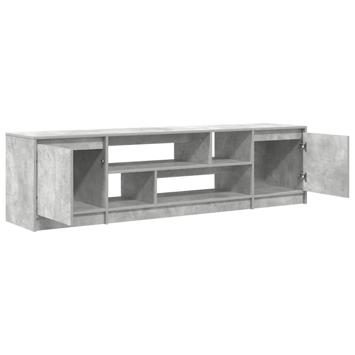 Comodă TV, gri beton, 188,5x41x50 cm, lemn prelucrat - WALTI WALTI