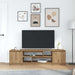 Dulap TV, stejar artizanal, 188,5x41x50 cm, lemn prelucrat - WALTI WALTI