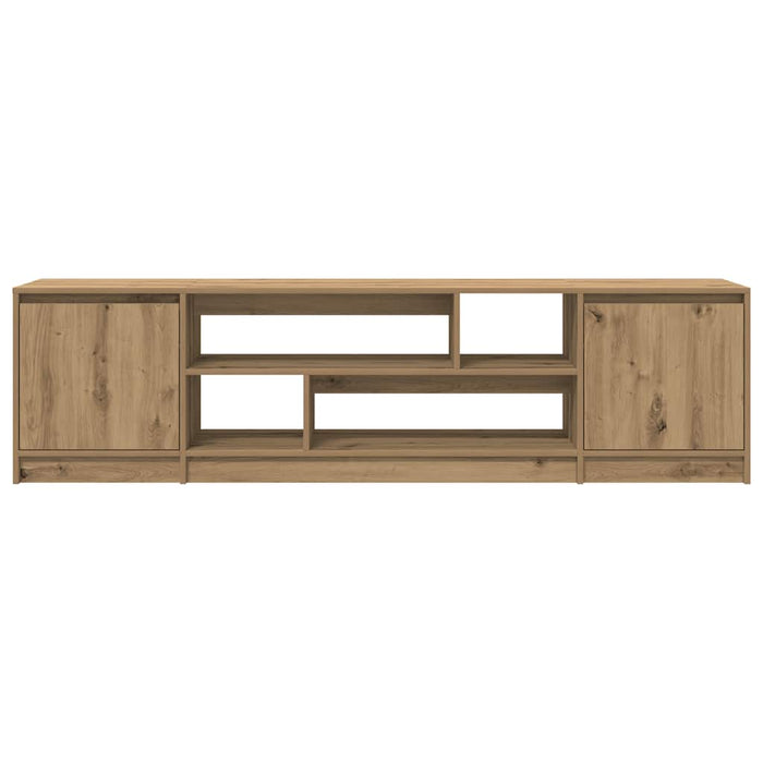 Dulap TV, stejar artizanal, 188,5x41x50 cm, lemn prelucrat - WALTI WALTI